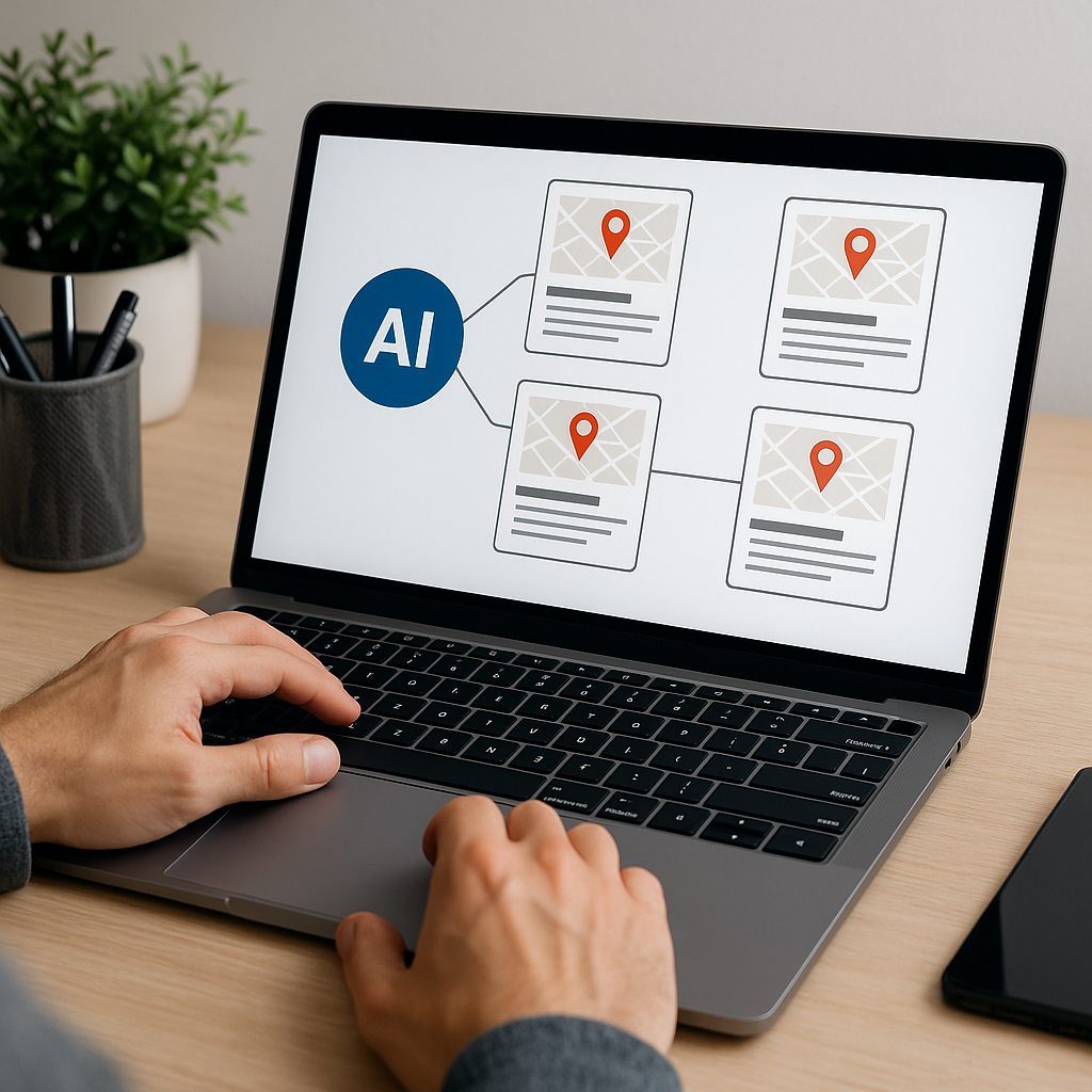 Cómo crear 100 páginas de destino locales con IA sin perder calidad