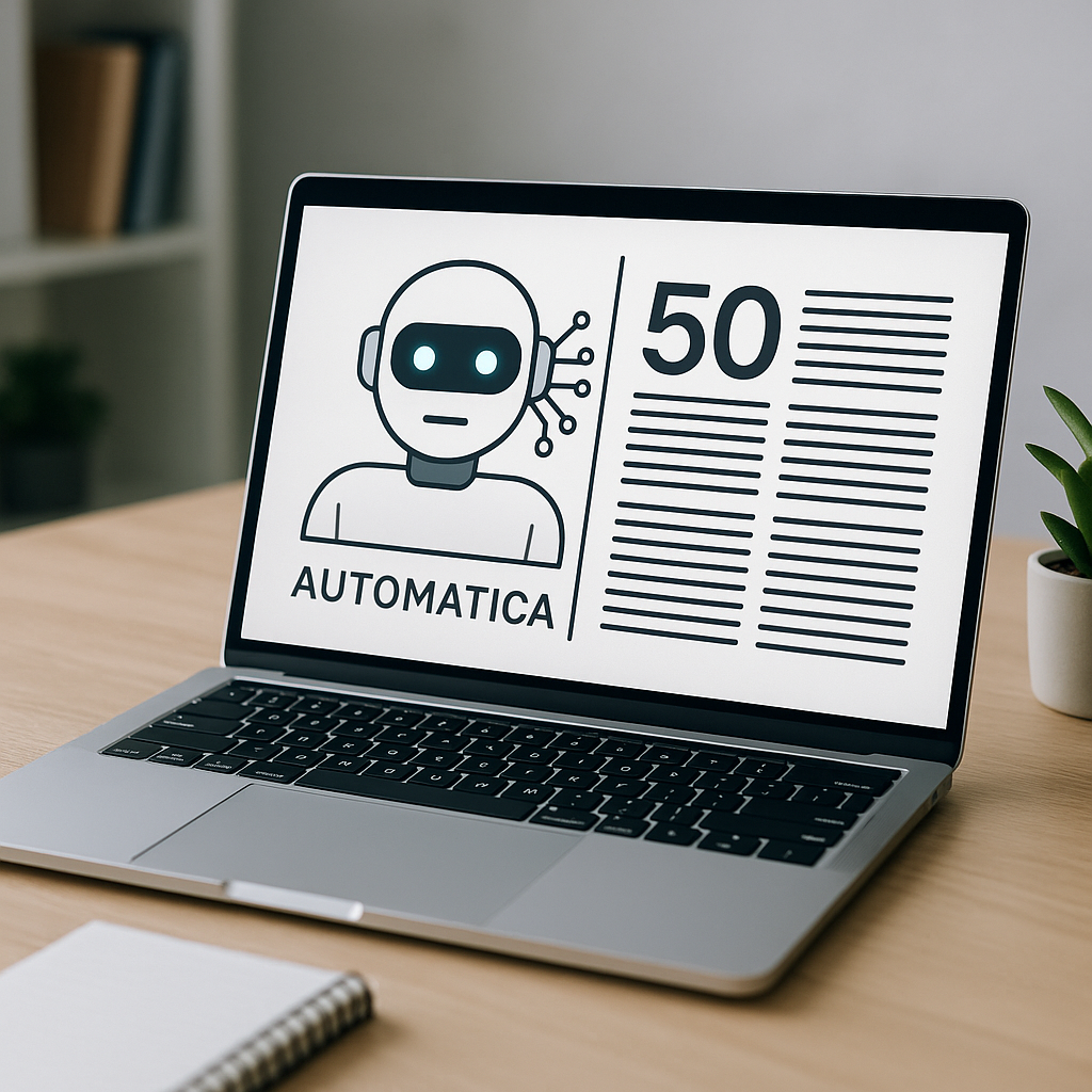 Rédaction automatique IA : comment créer 50 articles de blog en une semaine